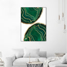 Emerald Agate Gold Glam #1 #gem #decor #art by Anita & Bella Jantz on GIANT ART - green photo illustration