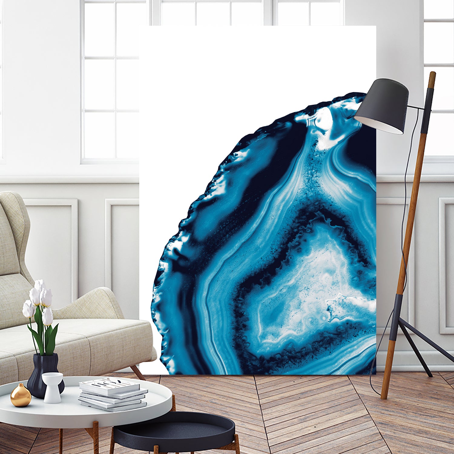 Blue Agate #3 (Part 2) #gem #decor #art by Anita & Bella Jantz on GIANT ART - blue photo illustration