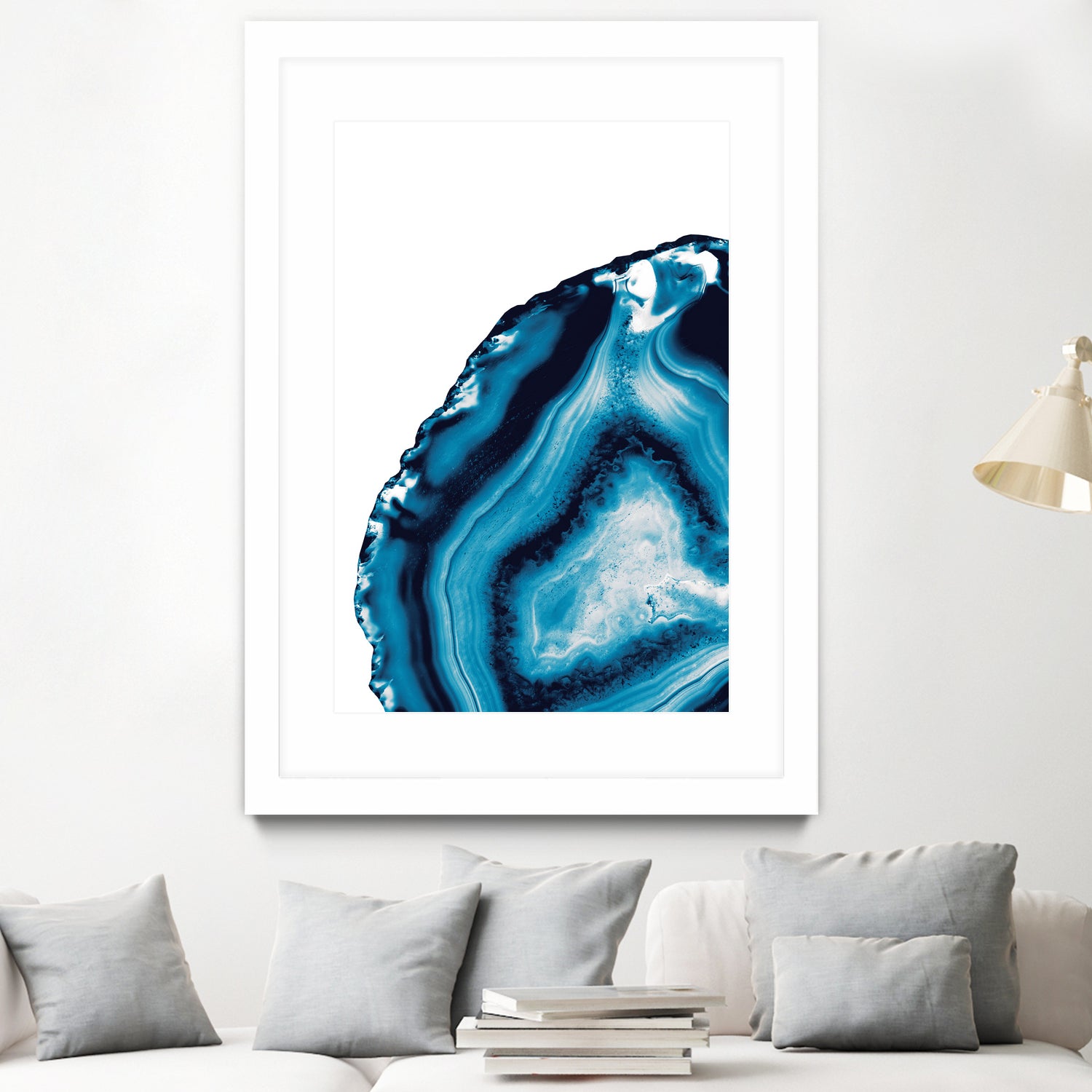 Blue Agate #3 (Part 2) #gem #decor #art by Anita & Bella Jantz on GIANT ART - blue photo illustration