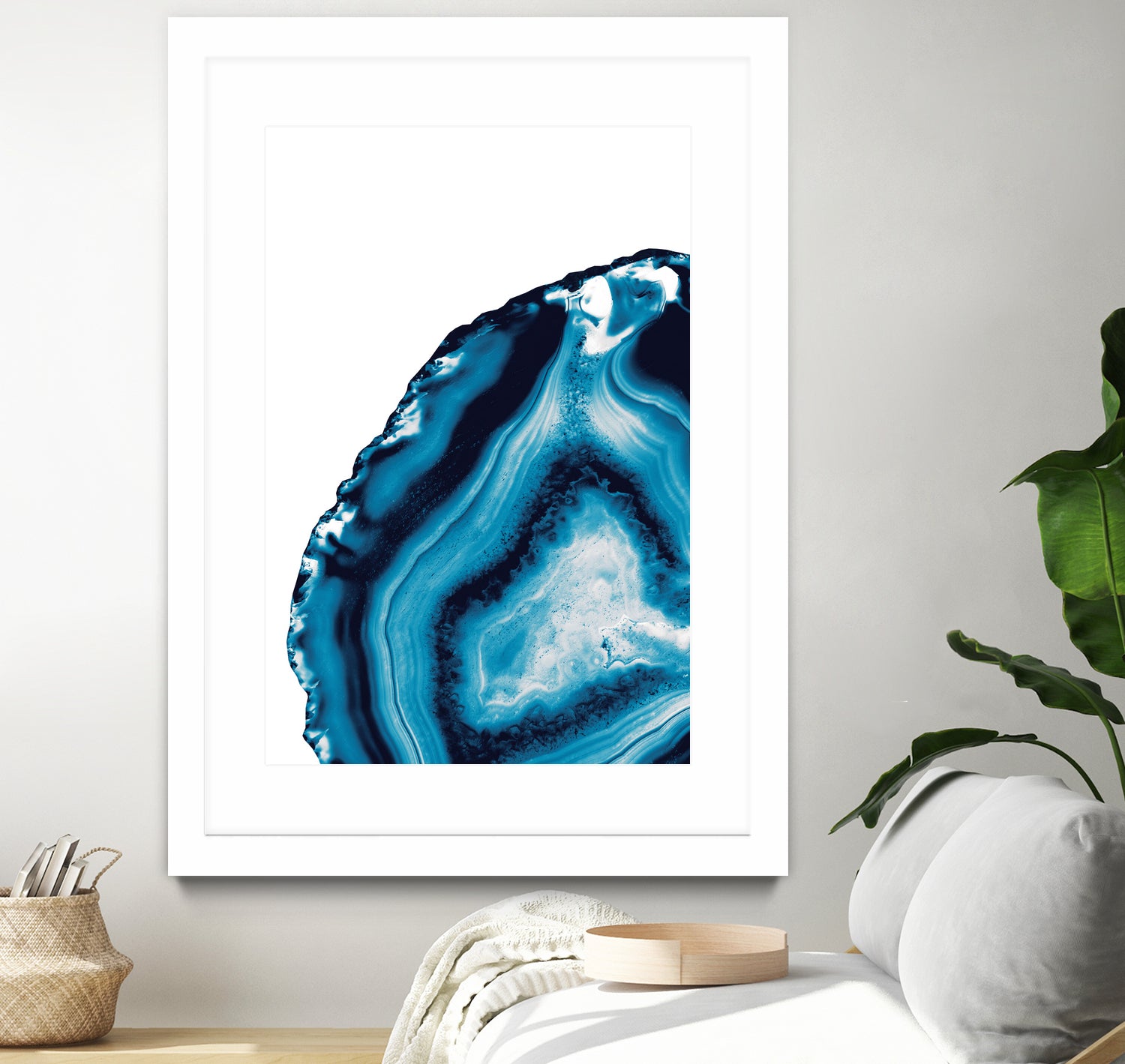 Blue Agate #3 (Part 2) #gem #decor #art by Anita & Bella Jantz on GIANT ART - blue photo illustration