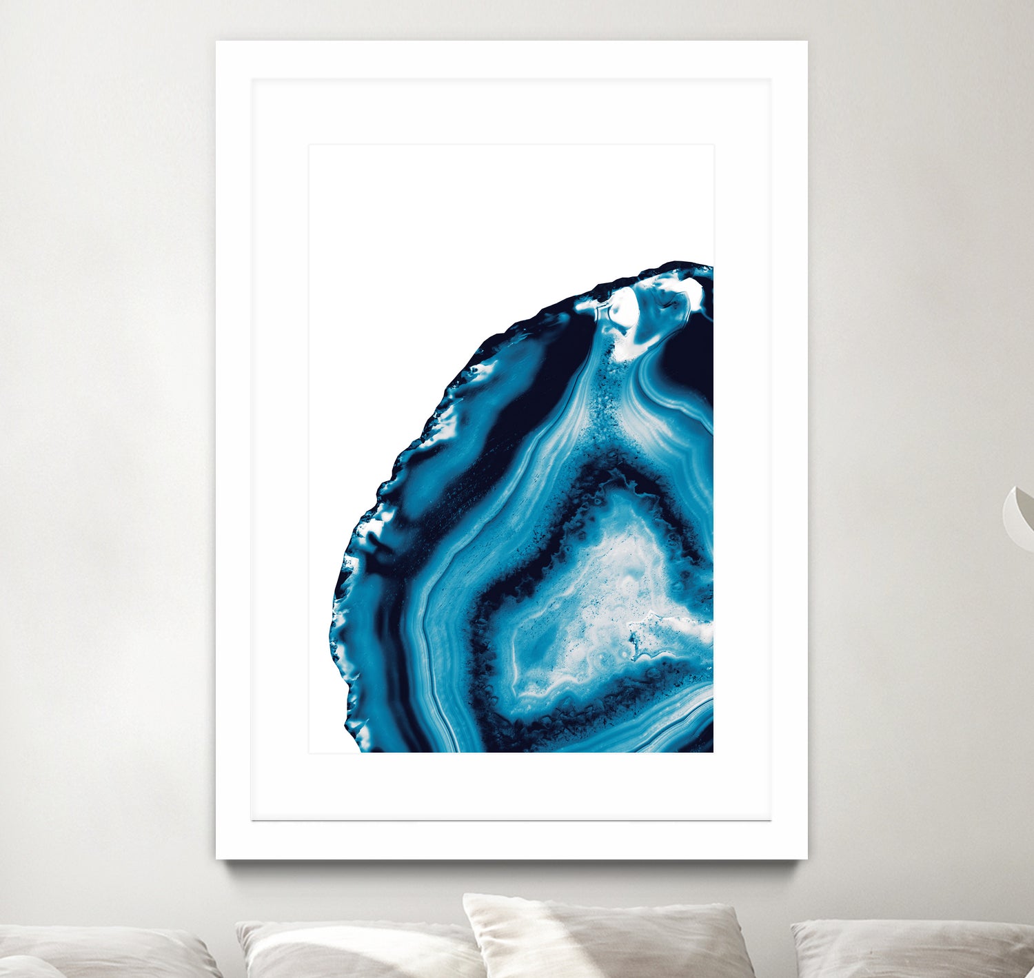 Blue Agate #3 (Part 2) #gem #decor #art by Anita & Bella Jantz on GIANT ART - blue photo illustration