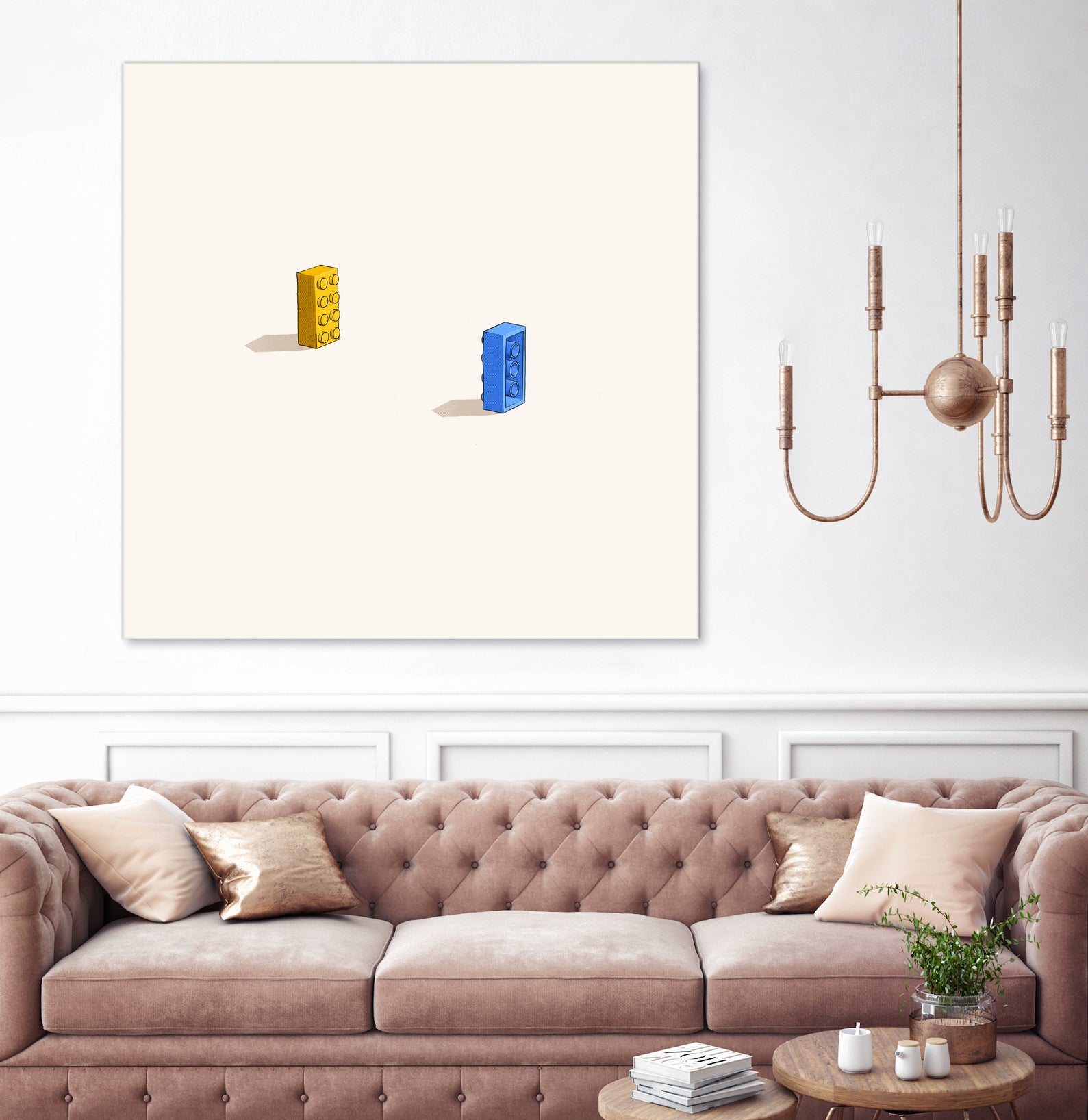 Six feet apart by Jason Ratliff on GIANT ART - yellow digital painting