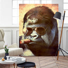 Gorilla In The Mist by Andrew Treherne on GIANT ART - brown digital painting