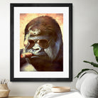 Gorilla In The Mist by Andrew Treherne on GIANT ART - brown digital painting