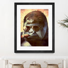 Gorilla In The Mist by Andrew Treherne on GIANT ART - brown digital painting