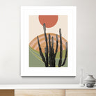 Cactus in the Desert #3 #tropical #wall #art by Anita & Bella Jantz on GIANT ART - orange digital drawing