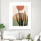 Cactus in the Desert #3 #tropical #wall #art by Anita & Bella Jantz on GIANT ART - orange digital drawing