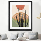 Cactus in the Desert #3 #tropical #wall #art by Anita & Bella Jantz on GIANT ART - orange digital drawing