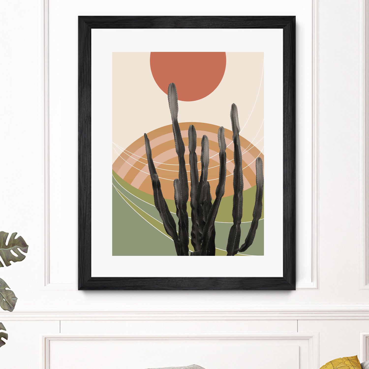 Cactus in the Desert #3 #tropical #wall #art by Anita & Bella Jantz on GIANT ART - orange digital drawing