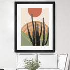 Cactus in the Desert #3 #tropical #wall #art by Anita & Bella Jantz on GIANT ART - orange digital drawing