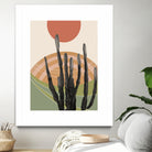 Cactus in the Desert #3 #tropical #wall #art by Anita & Bella Jantz on GIANT ART - orange digital drawing