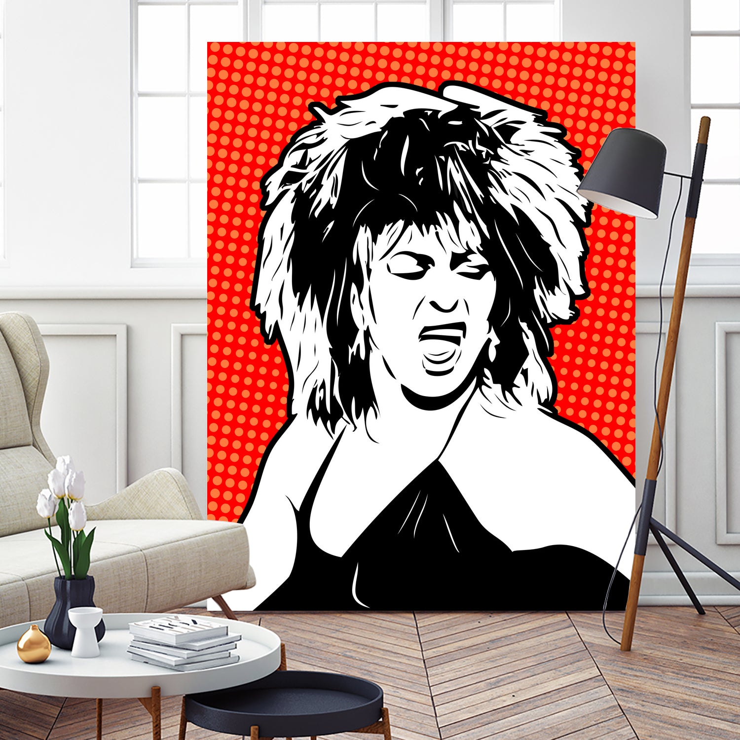 Tina Turner | Pop Art by William Cuccio on GIANT ART - red digital painting