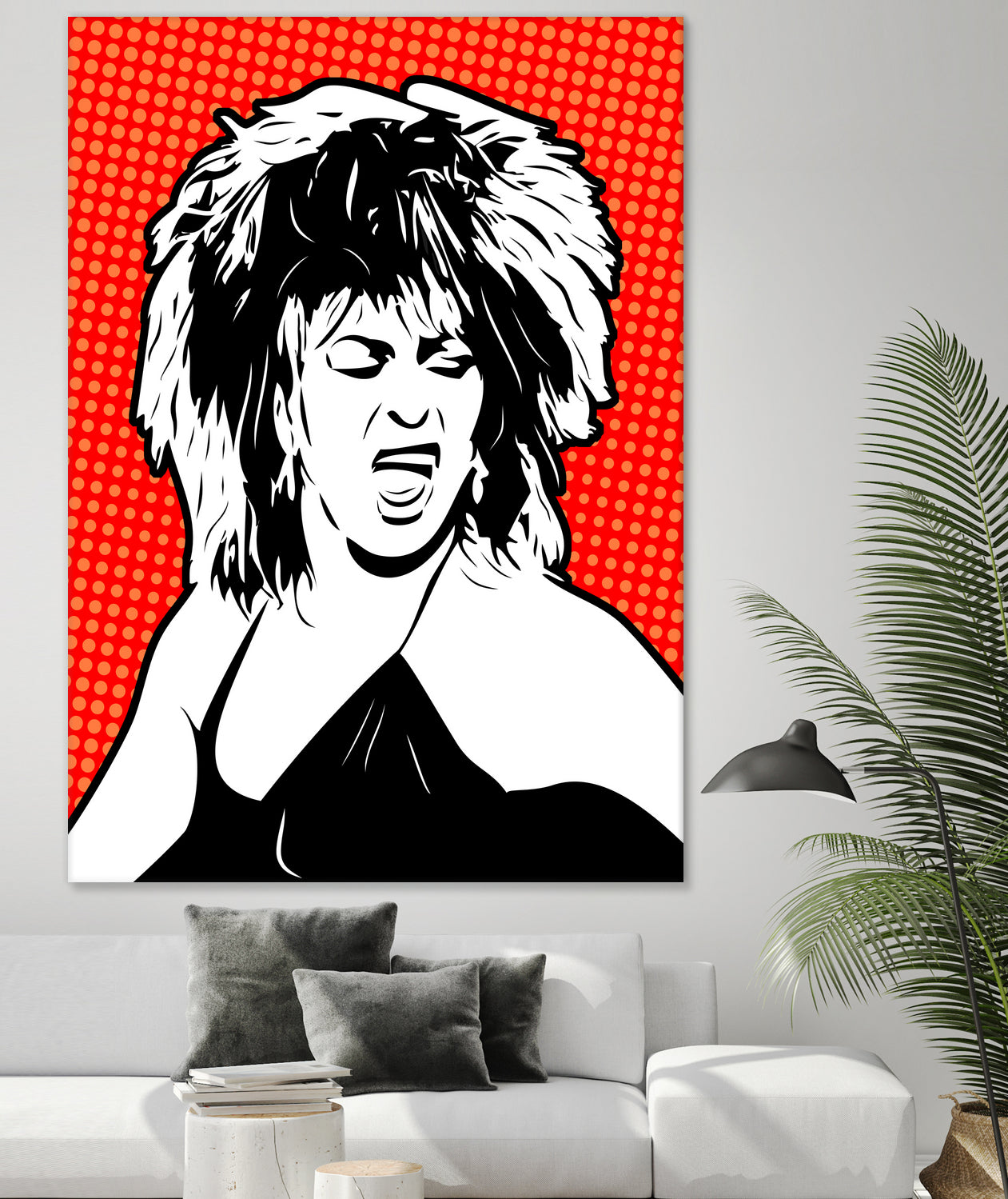 Tina Turner | Pop Art by William Cuccio on GIANT ART - red digital painting