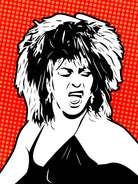 Tina Turner | Pop Art by William Cuccio on GIANT ART - red digital painting