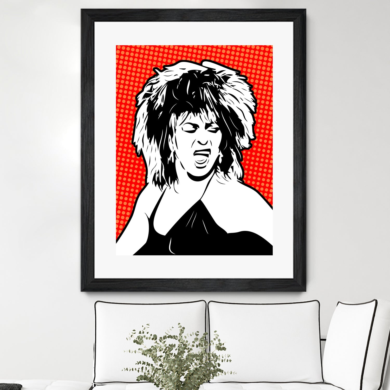 Tina Turner | Pop Art by William Cuccio on GIANT ART - red digital painting