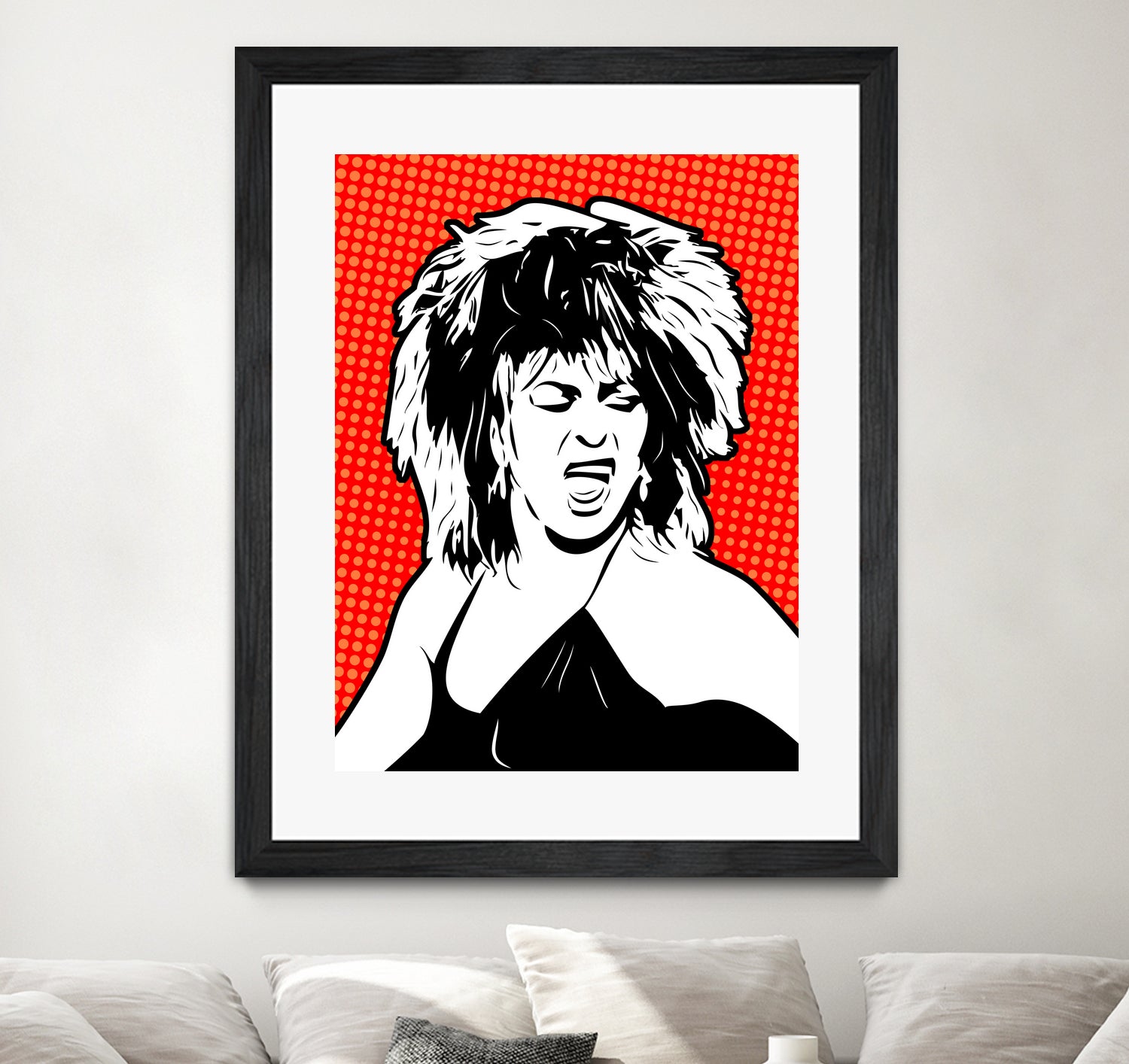 Tina Turner | Pop Art by William Cuccio on GIANT ART - red digital painting