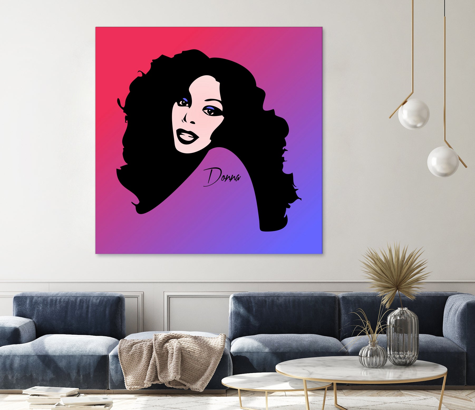 Donna Summer | Pop Art by William Cuccio on GIANT ART - fuchsia digital painting