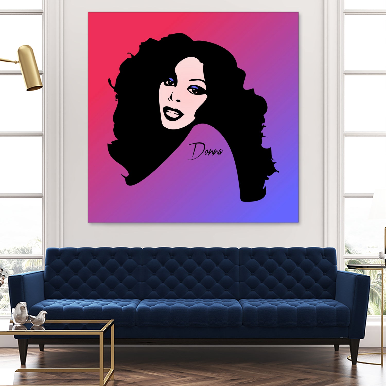 Donna Summer | Pop Art by William Cuccio on GIANT ART - fuchsia digital painting