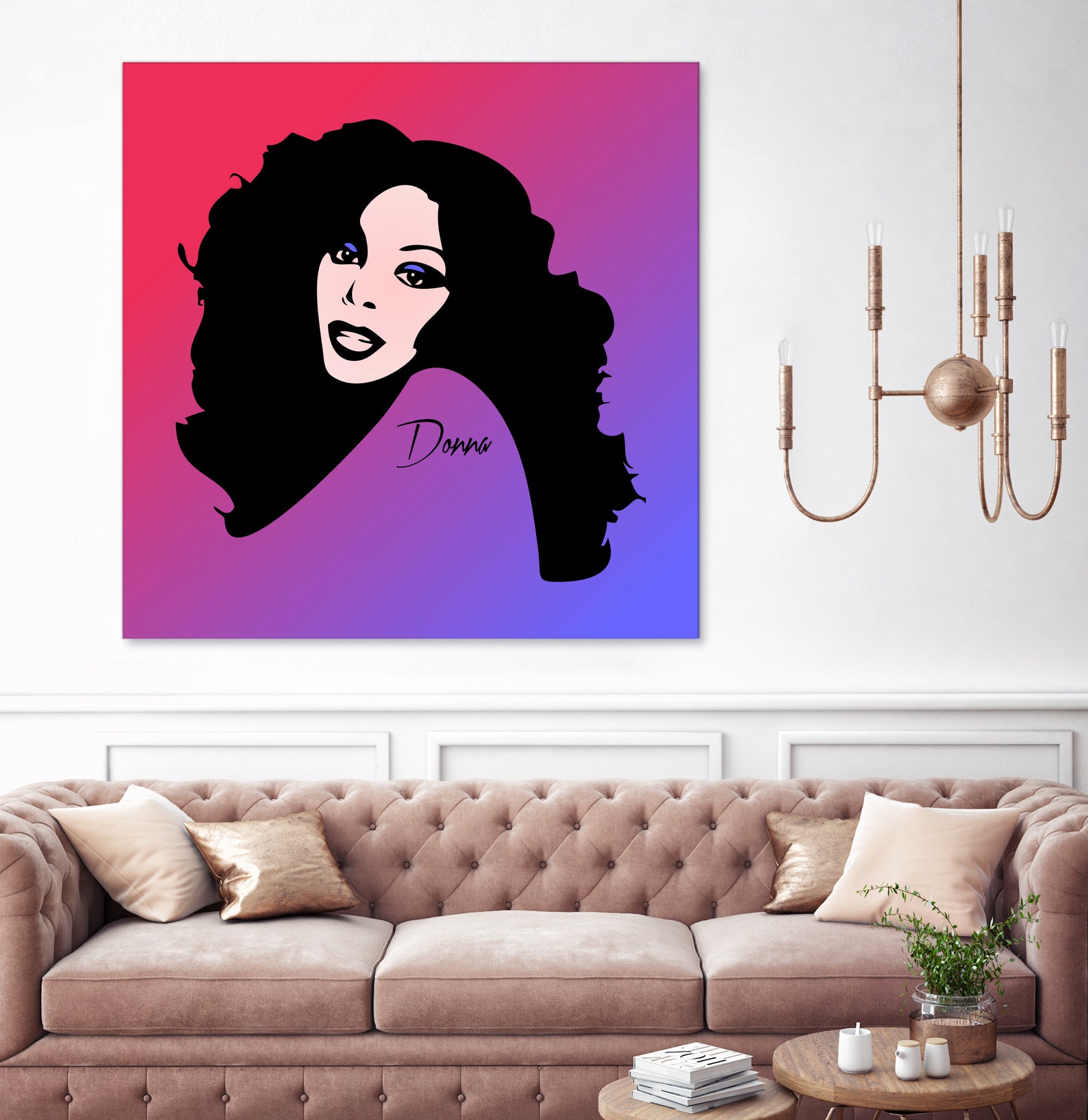 Donna Summer | Pop Art by William Cuccio on GIANT ART - fuchsia digital painting