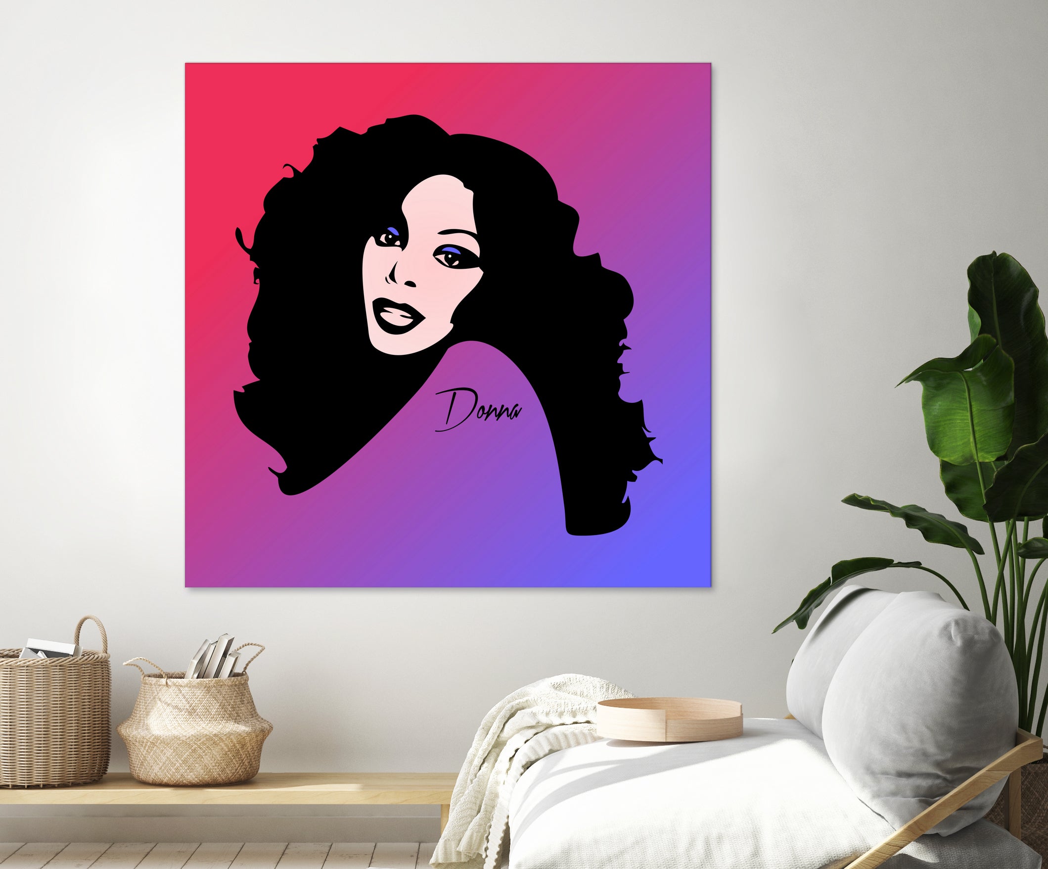 Donna Summer | Pop Art by William Cuccio on GIANT ART - fuchsia digital painting