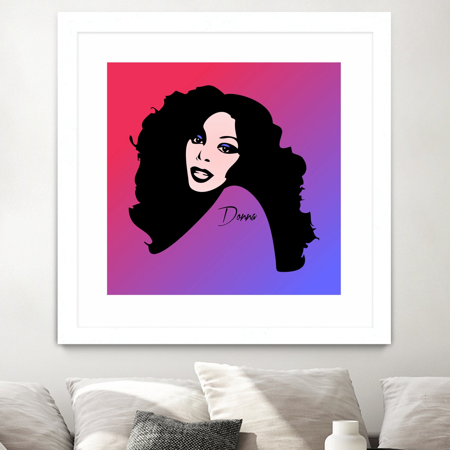 Donna Summer | Pop Art by William Cuccio on GIANT ART - fuchsia digital painting