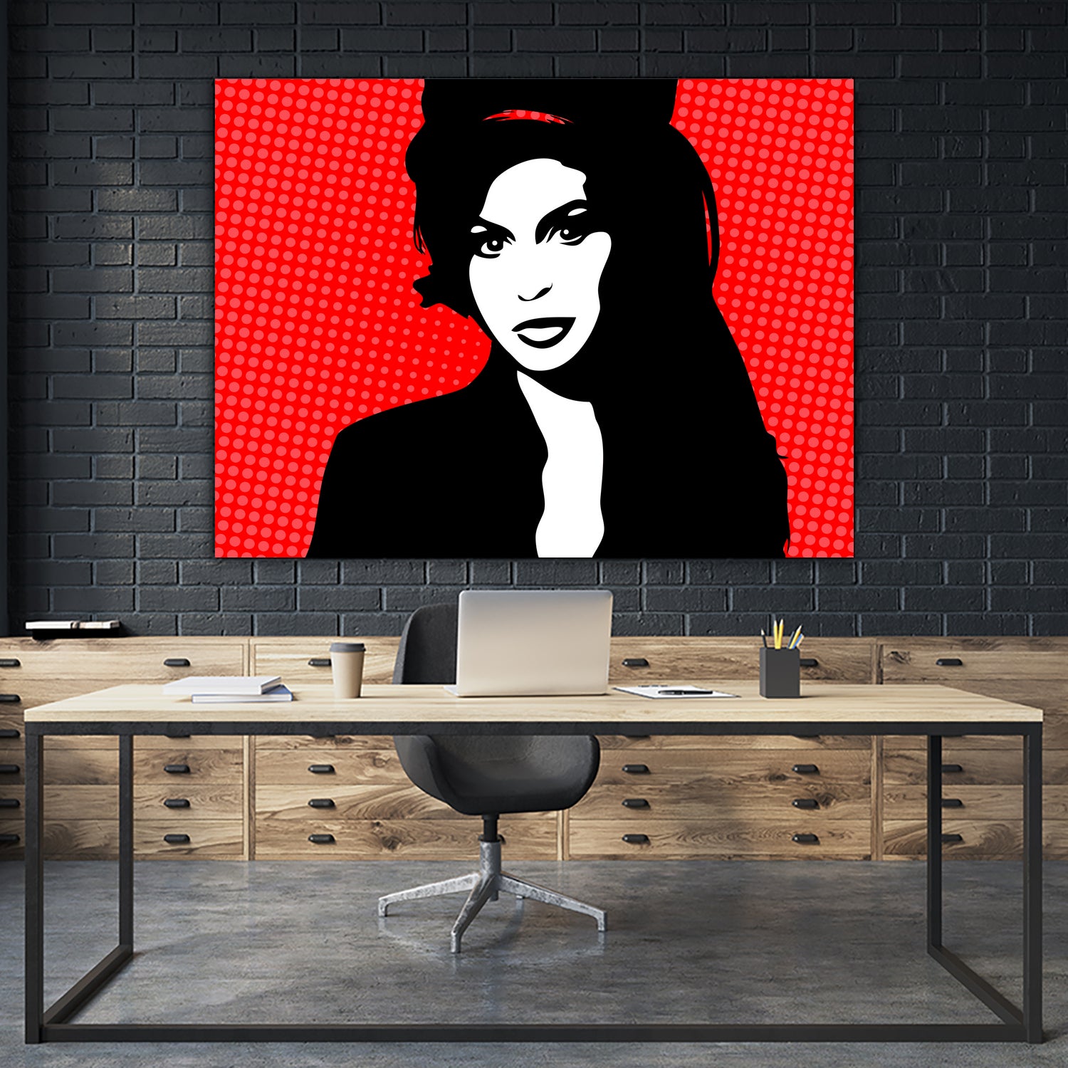 Amy Winehouse | Pop Art by William Cuccio on GIANT ART - red digital painting