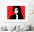 Amy Winehouse | Pop Art by William Cuccio on GIANT ART - red digital painting