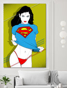 Feelin Super Sexy by Ron Santiano on GIANT ART - blue digital drawing