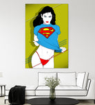 Feelin Super Sexy by Ron Santiano on GIANT ART - blue digital drawing