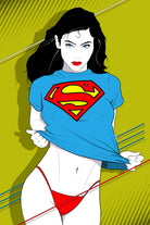 Feelin Super Sexy by Ron Santiano on GIANT ART - blue digital drawing