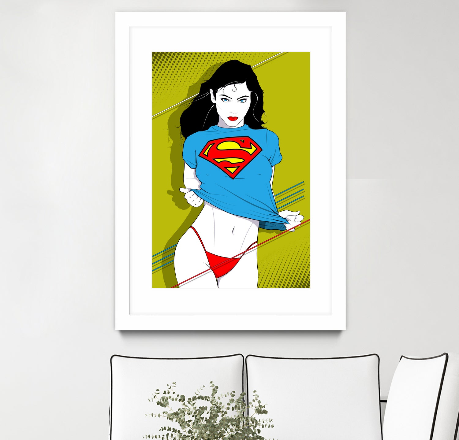 Feelin Super Sexy by Ron Santiano on GIANT ART - blue digital drawing