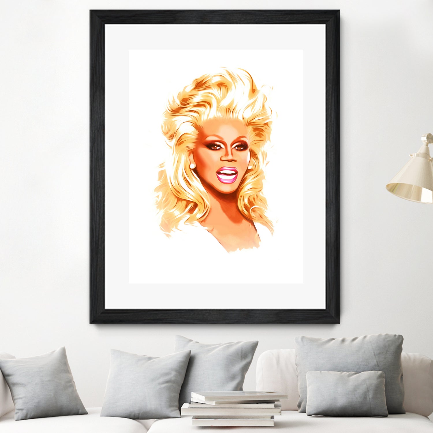 RuPaul | Pop Art by William Cuccio on GIANT ART - white digital painting