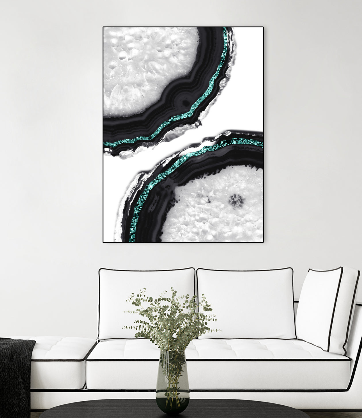 Agate Glitter Glam #16 #gem #decor #art by Anita & Bella Jantz on GIANT ART - green photo illustration