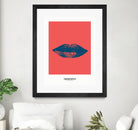 Bleu lips by Nanametza Biarritz on GIANT ART - pink digital drawing