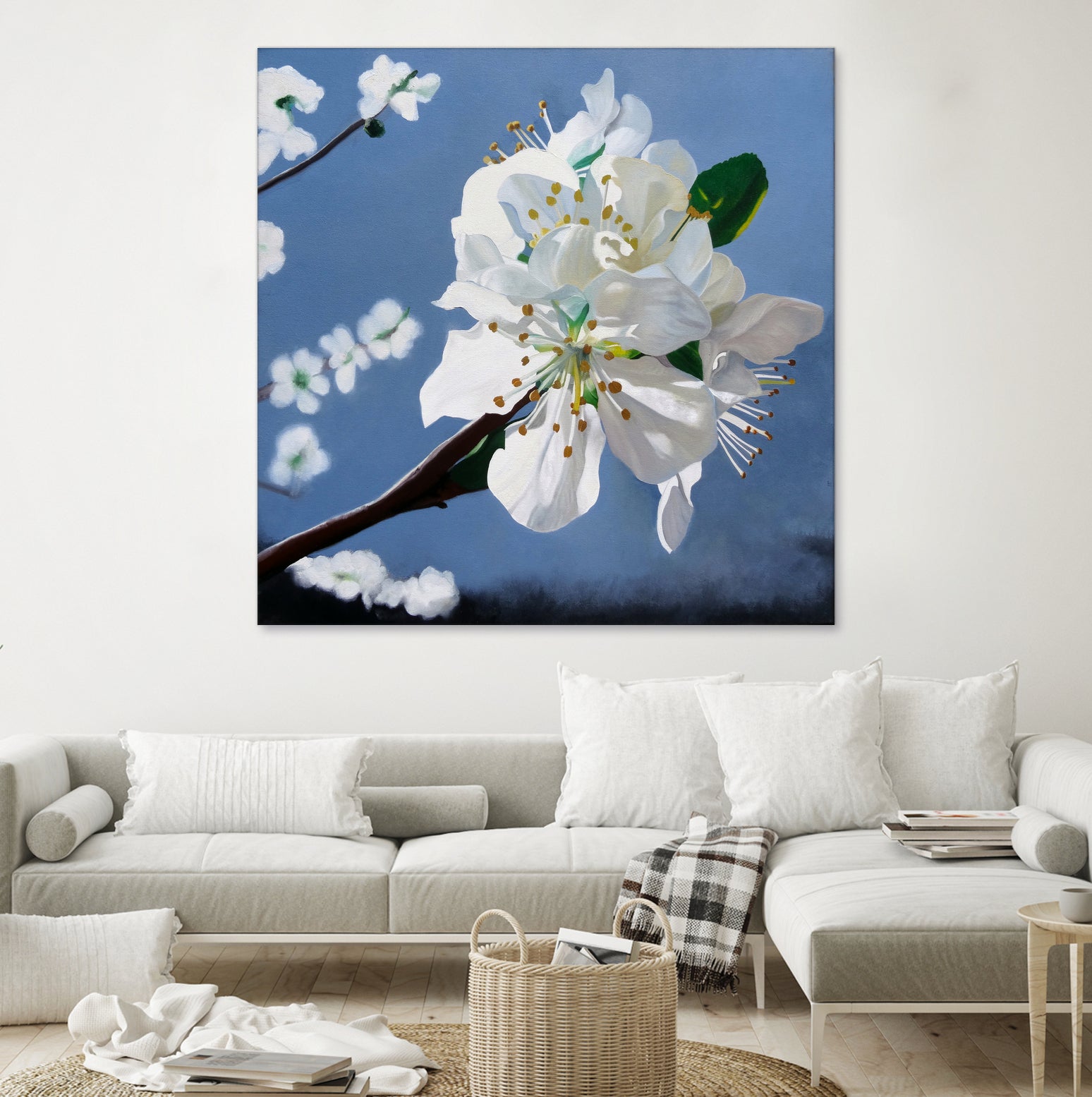 Spring Blossoms by Matthew Holden Bates on GIANT ART - white mixed media