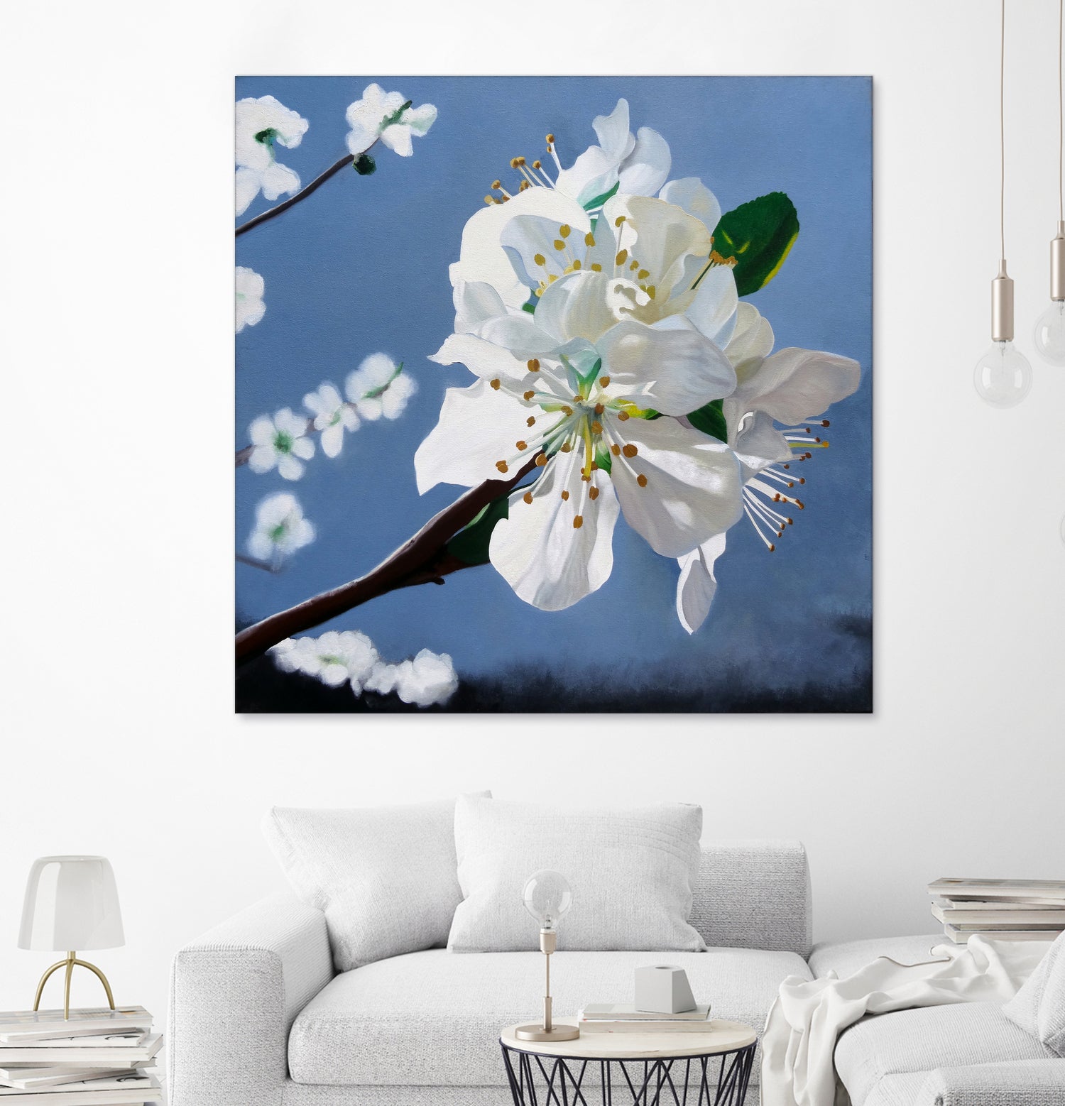 Spring Blossoms by Matthew Holden Bates on GIANT ART - white mixed media