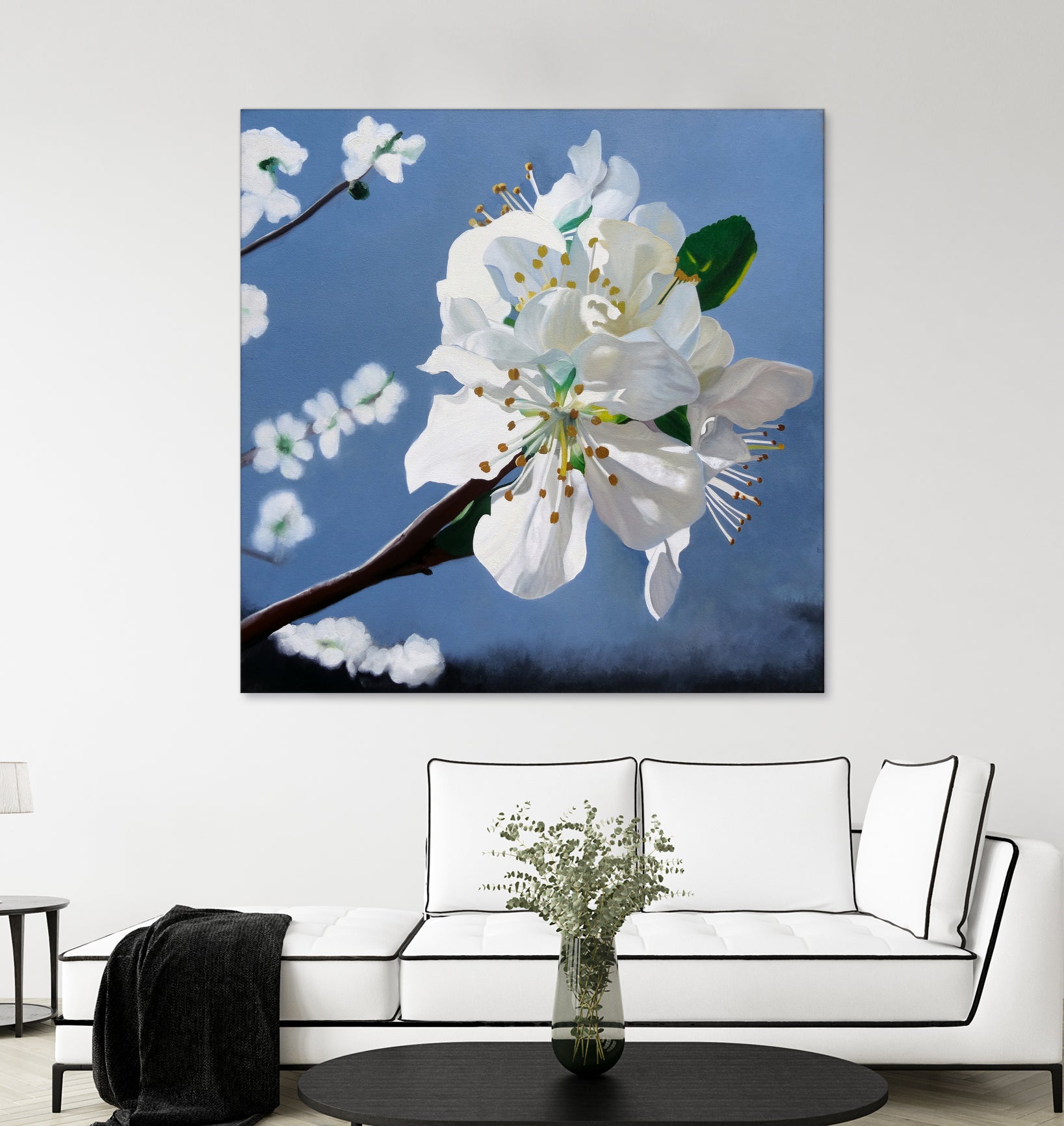 Spring Blossoms by Matthew Holden Bates on GIANT ART - white mixed media