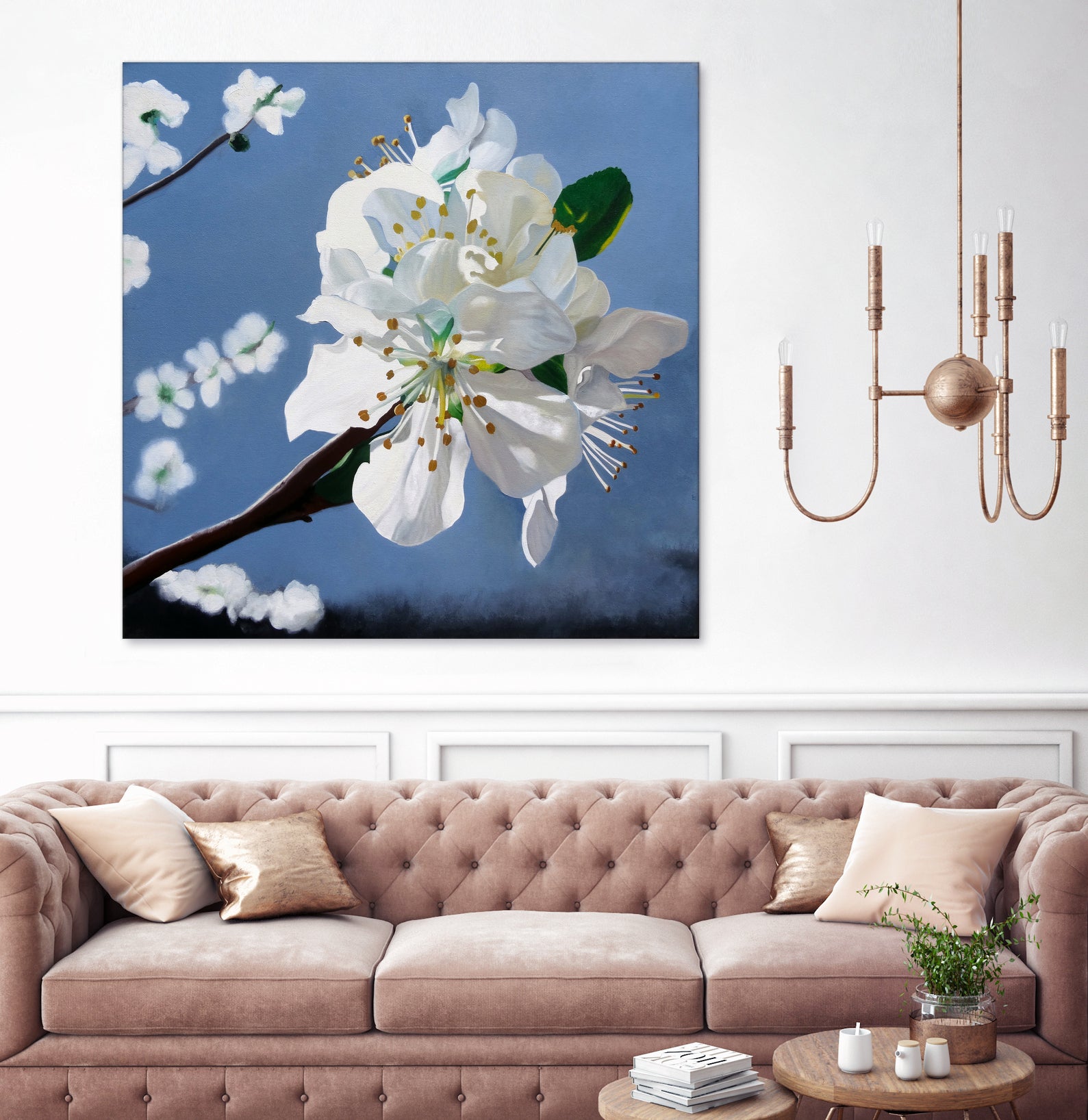 Spring Blossoms by Matthew Holden Bates on GIANT ART - white mixed media