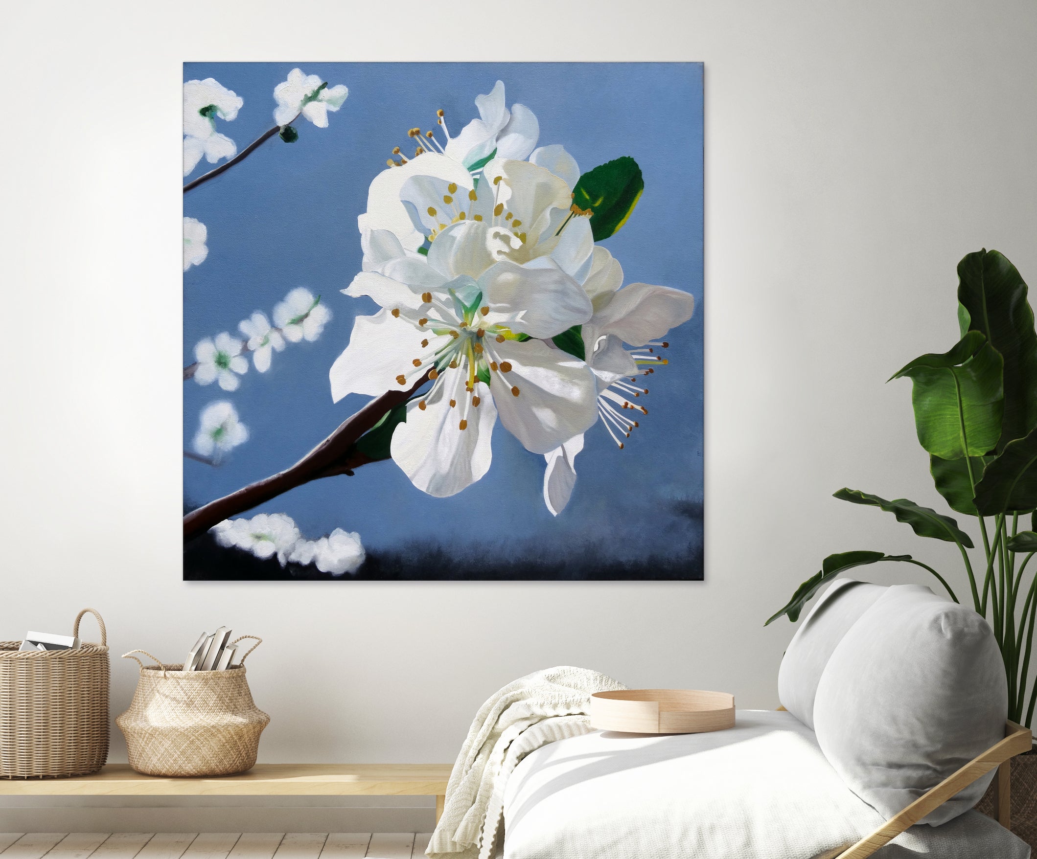 Spring Blossoms by Matthew Holden Bates on GIANT ART - white mixed media