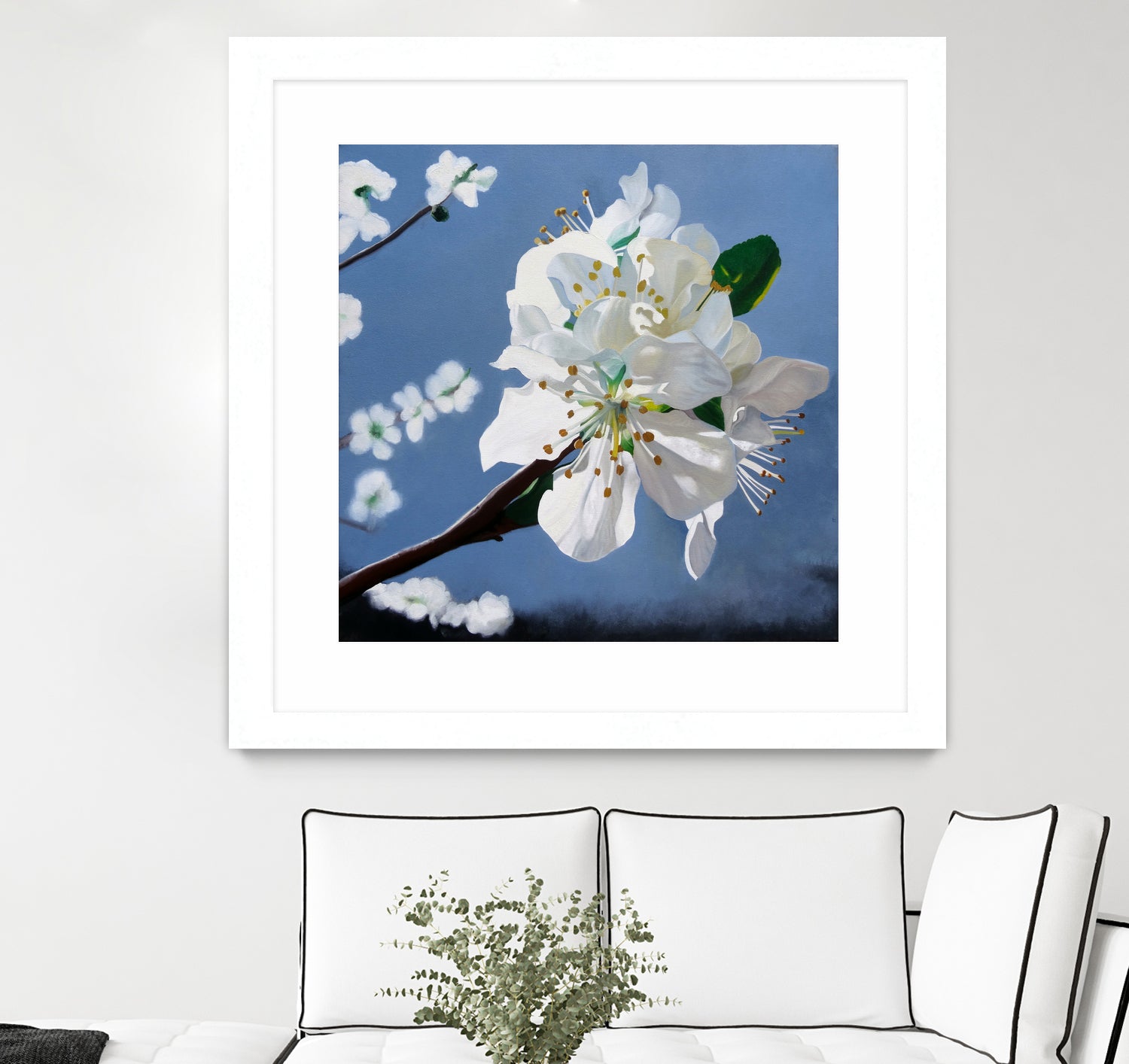 Spring Blossoms by Matthew Holden Bates on GIANT ART - white mixed media