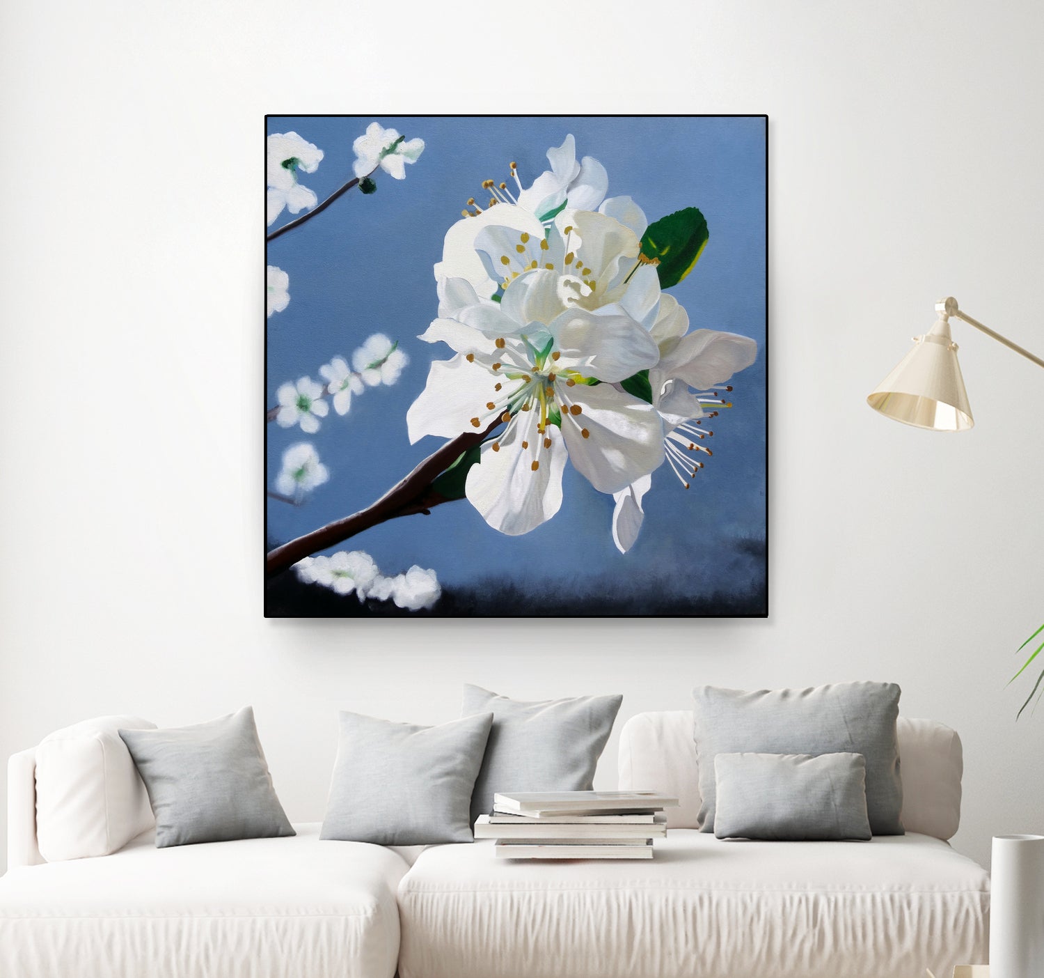 Spring Blossoms by Matthew Holden Bates on GIANT ART - white mixed media