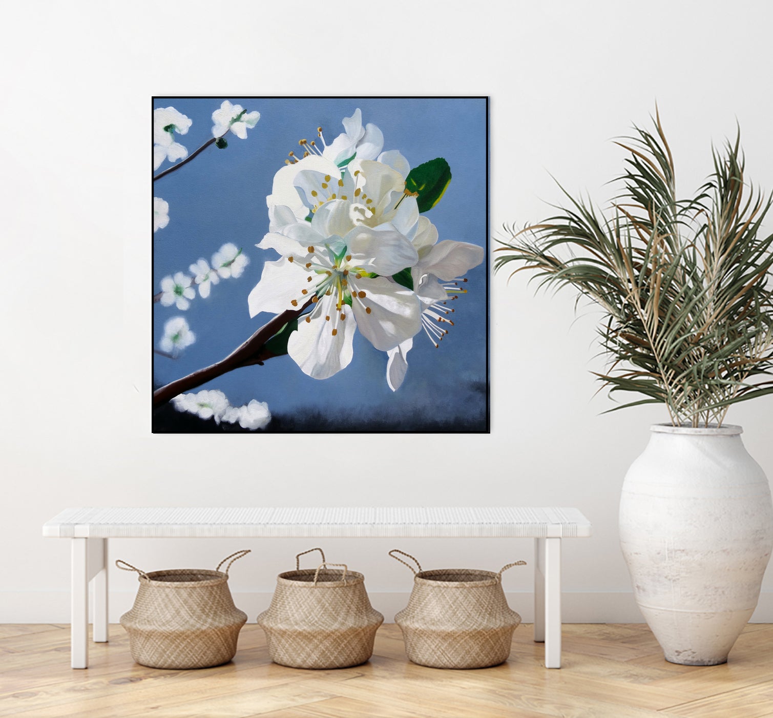 Spring Blossoms by Matthew Holden Bates on GIANT ART - white mixed media