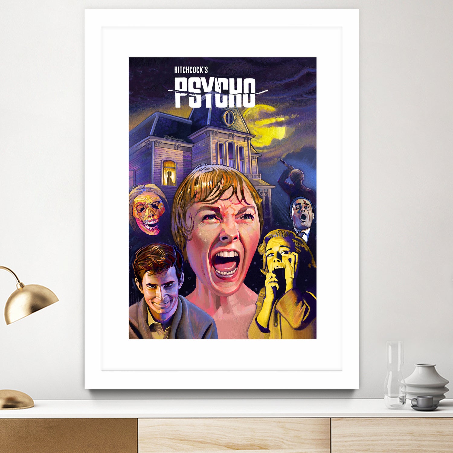 Psycho by Dave Robinson on GIANT ART - fuchsia digital painting