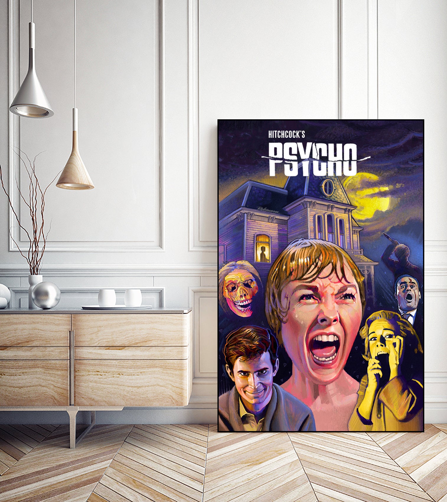 Psycho by Dave Robinson on GIANT ART - fuchsia digital painting