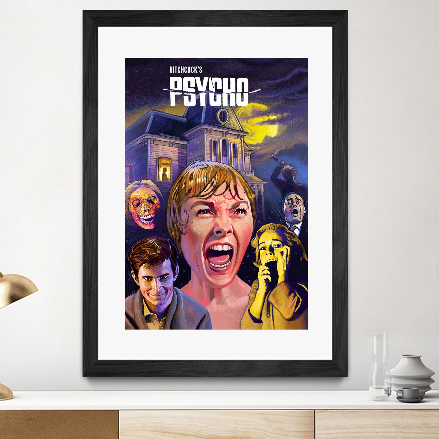 Psycho by Dave Robinson on GIANT ART - fuchsia digital painting