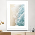 Soft Teal Gold Ocean Dream Waves #1 #water #decor #art by Anita & Bella Jantz on GIANT ART - green photo illustration