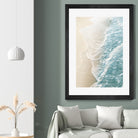 Soft Teal Gold Ocean Dream Waves #1 #water #decor #art by Anita & Bella Jantz on GIANT ART - green photo illustration