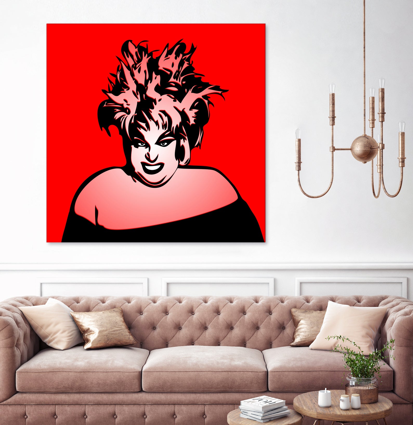 Divine | Pop Art by William Cuccio on GIANT ART - red digital painting