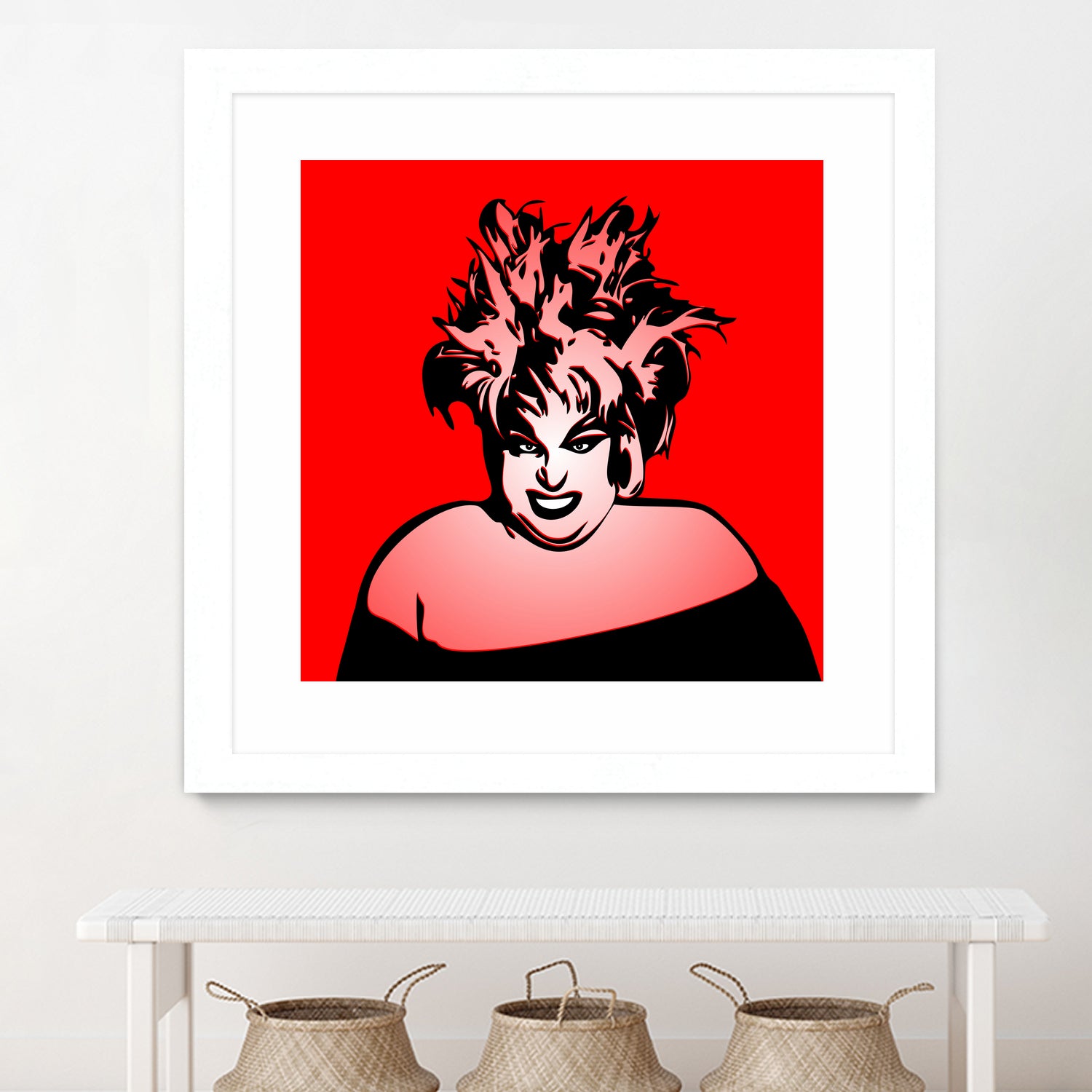 Divine | Pop Art by William Cuccio on GIANT ART - red digital painting