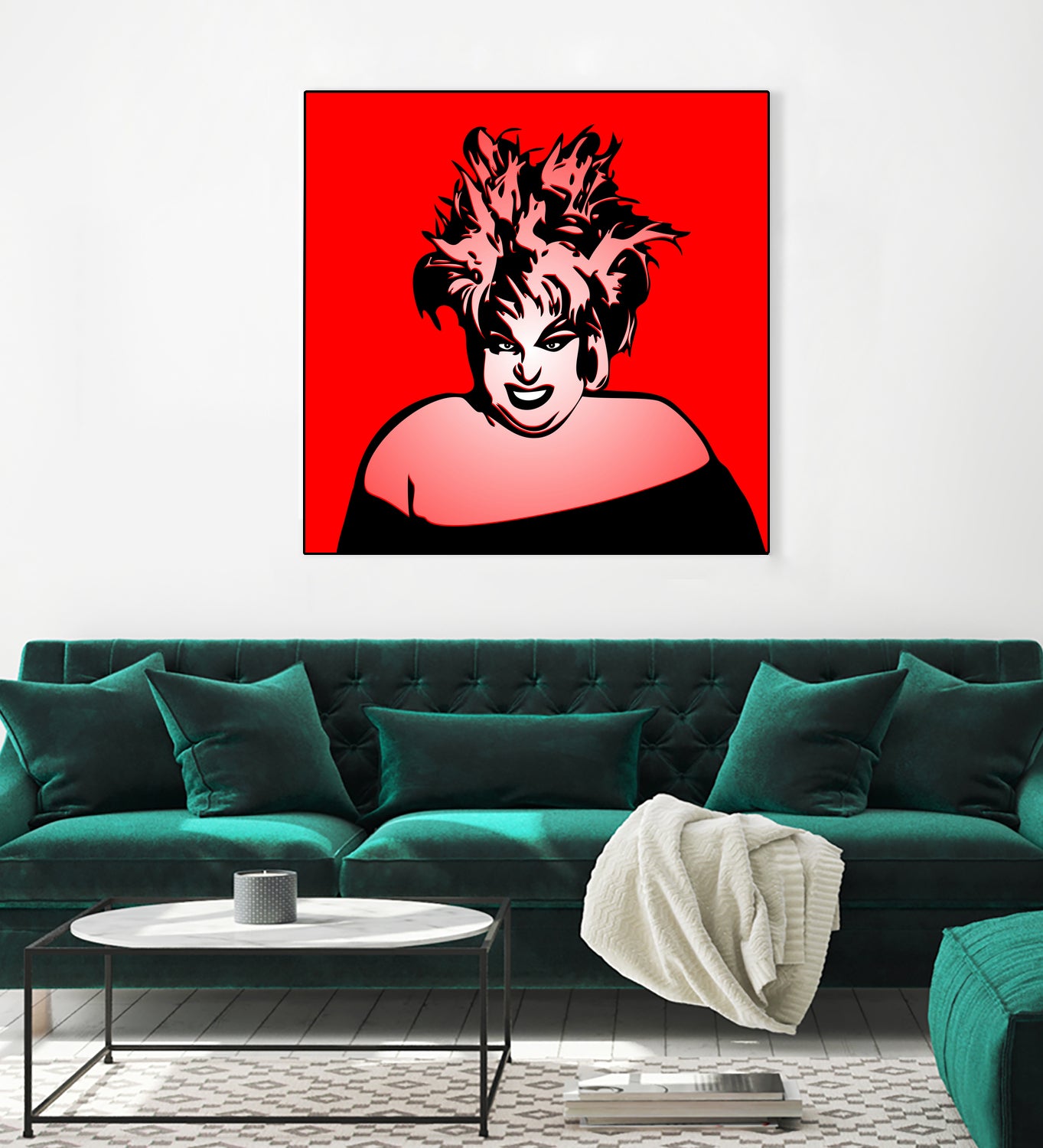 Divine | Pop Art by William Cuccio on GIANT ART - red digital painting